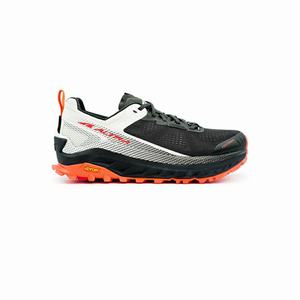 Black / White Women's Altra Olympus 4 Trail Shoes | XVLE53824