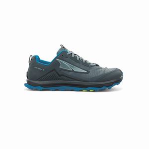 Blue / Light Green Men's Altra Lone Peak 5 Trail Shoes | UFGL25198