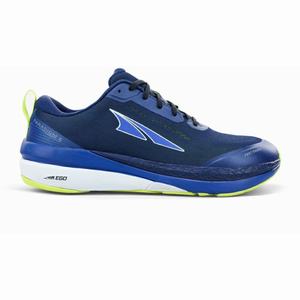 Blue / Light Green Men's Altra Paradigm 5 Running Shoes | OFAX63910