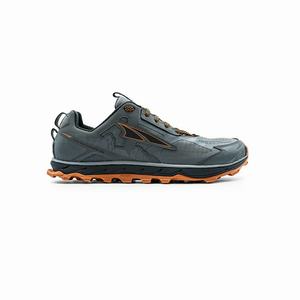 Grey / Orange Men's Altra Lone Peak 4.5 Trail Shoes | ZGLV57163