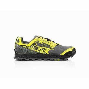 Grey / Yellow Men's Altra Lone Peak 4 Trail Shoes | NRBH15236